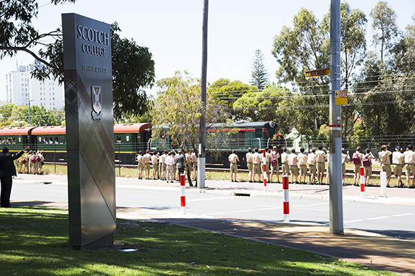 train passing centenary